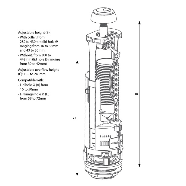 Siamp Optima Dual Flush Valve Plumb Spares Direct